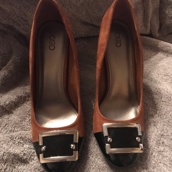 Cato Shoes - Brown and black suede heels Cato Shoes - Brown and black suede heels